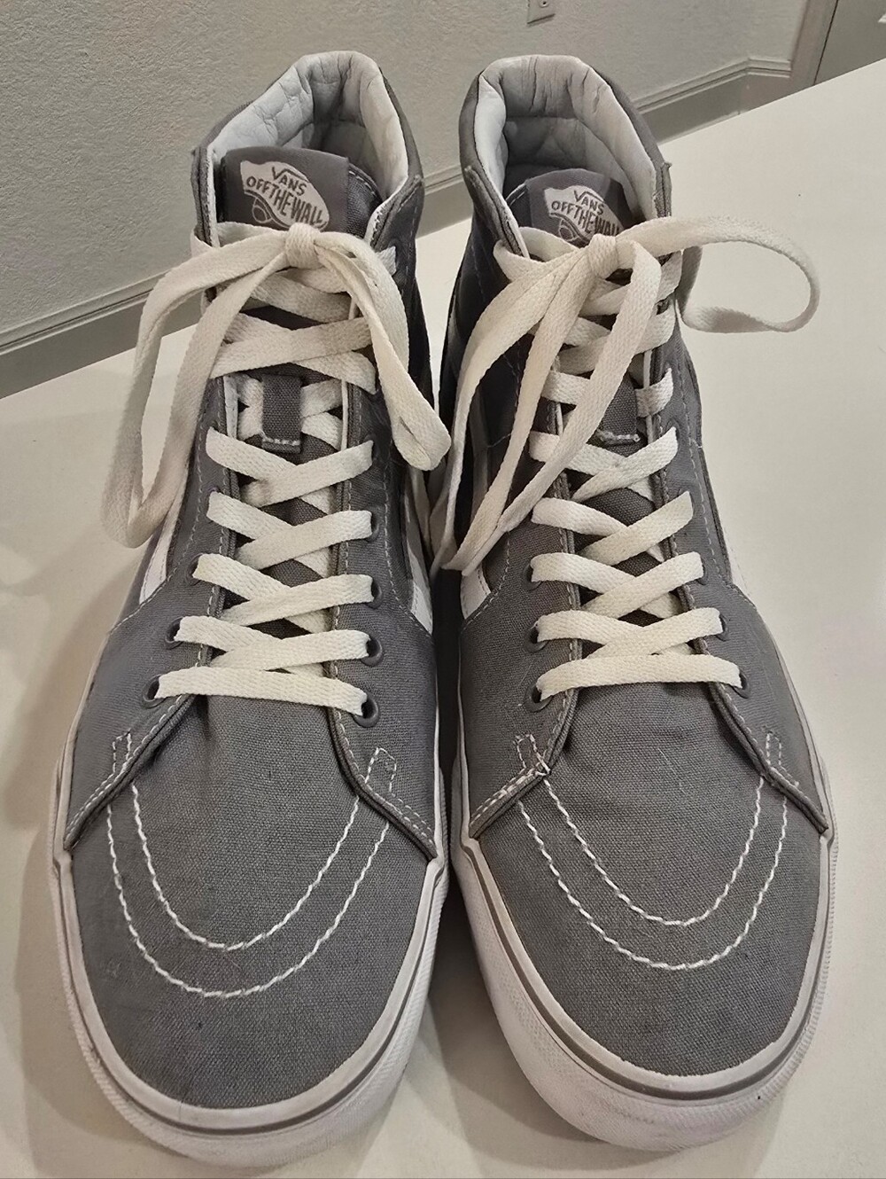 Vans Sk8-Hi Frost Gray High Top Sneakers Women’s 12 Men’s 10.5 - Picture 3 of 12